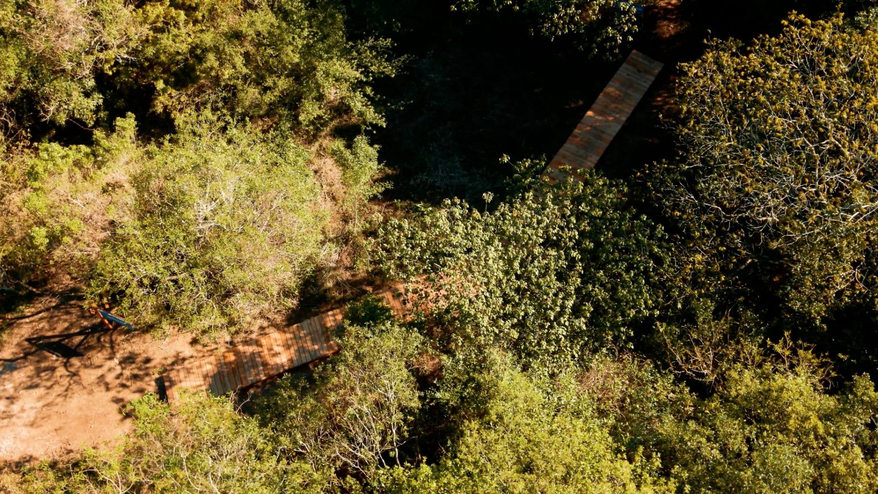 Vista aérea del sendero